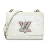 Louis Vuitton Pale White Epi Leather Twist PM with Crystal Buckle Handbags Louis Vuitton