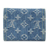 Louis Vuitton Blue Denim Monogram Jacquard Victorine Wallet Accessories Louis Vuitton