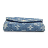 Louis Vuitton Blue Denim Monogram Jacquard Victorine Wallet Accessories Louis Vuitton