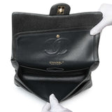Chanel Dark Grey Caviar Medium Classic Double Flap