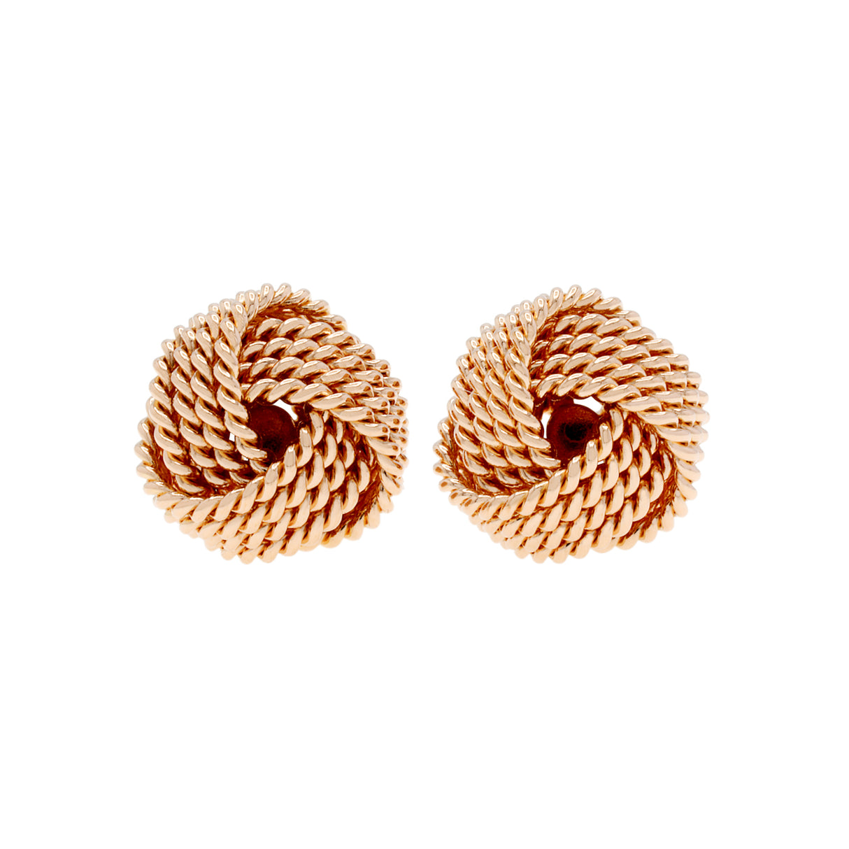 Tiffany & Co. 18K Rose Gold Twist Knot Earrings Designer Jewellery Tiffany and Co