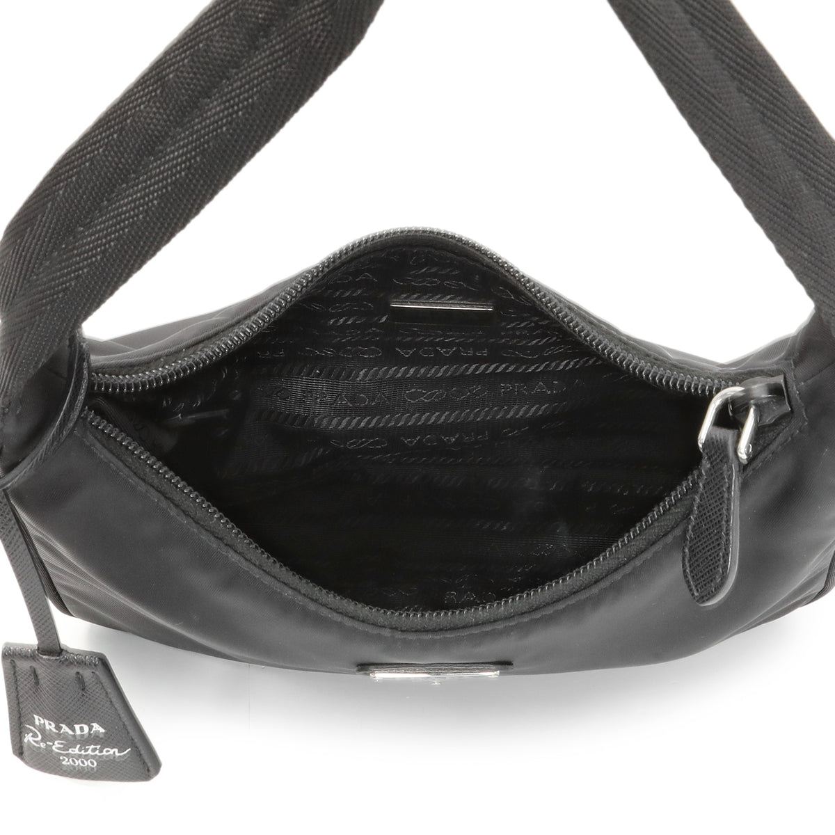 Prada Black Re-Nylon Mini Re-Edition 2000 Bag