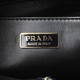 Prada Black Floral Spazzolato Cleo Bag Handbags Prada