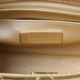 Chanel Gold Mirror Calfskin Quilted Hollywood Boulevard Mini Flap With Star Coin Purse Handbags Chanel