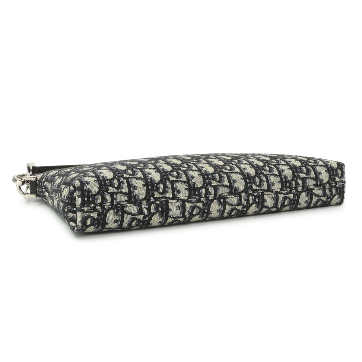 Christian Dior Beige And Black Dior Oblique Jacquard A4 Zipped Pouch
