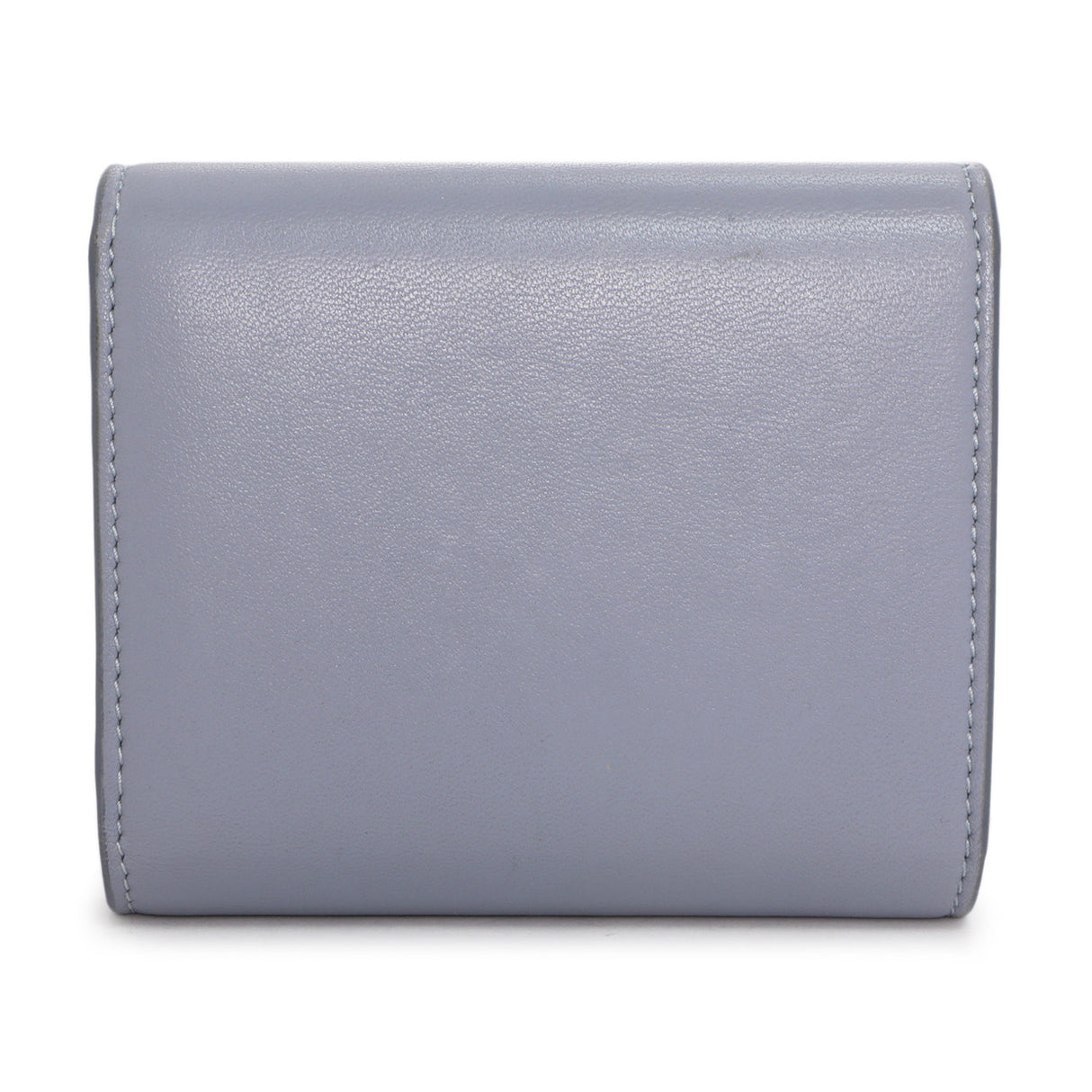 Celine Arctic Blue Shiny Smooth Lambskin Small Triomphe Flap Wallet