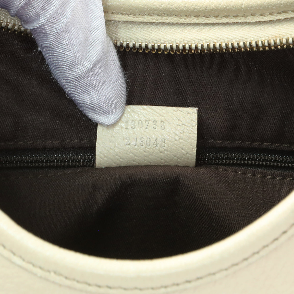 Gucci White Calfskin Abbey D Ring Hobo Handbags Gucci