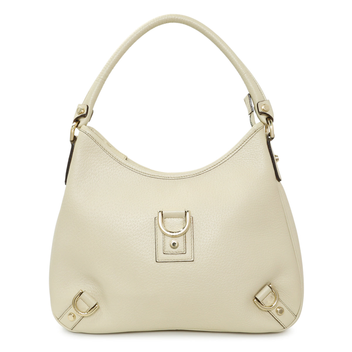 Gucci White Calfskin Abbey D Ring Hobo Handbags Gucci