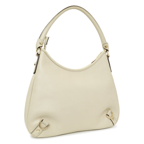 Gucci White Calfskin Abbey D Ring Hobo Handbags Gucci