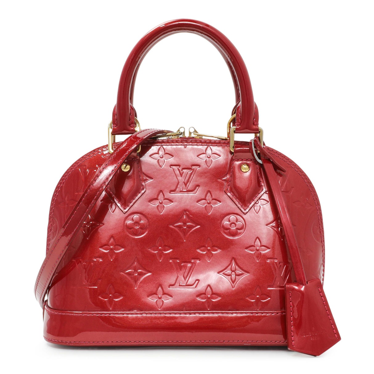 Louis Vuitton Red Vernis Alma BB