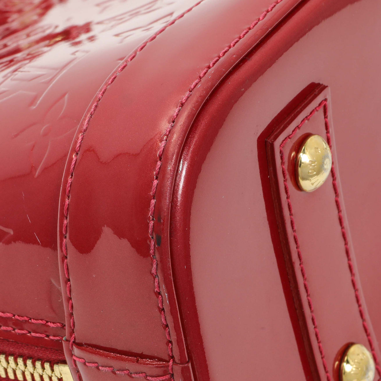 Louis Vuitton Red Vernis Alma BB