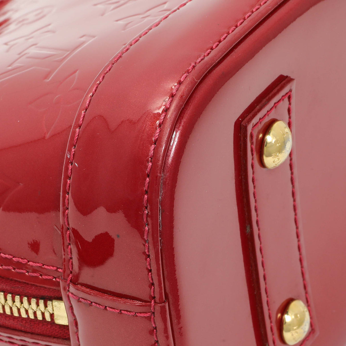 Louis Vuitton Red Vernis Alma BB