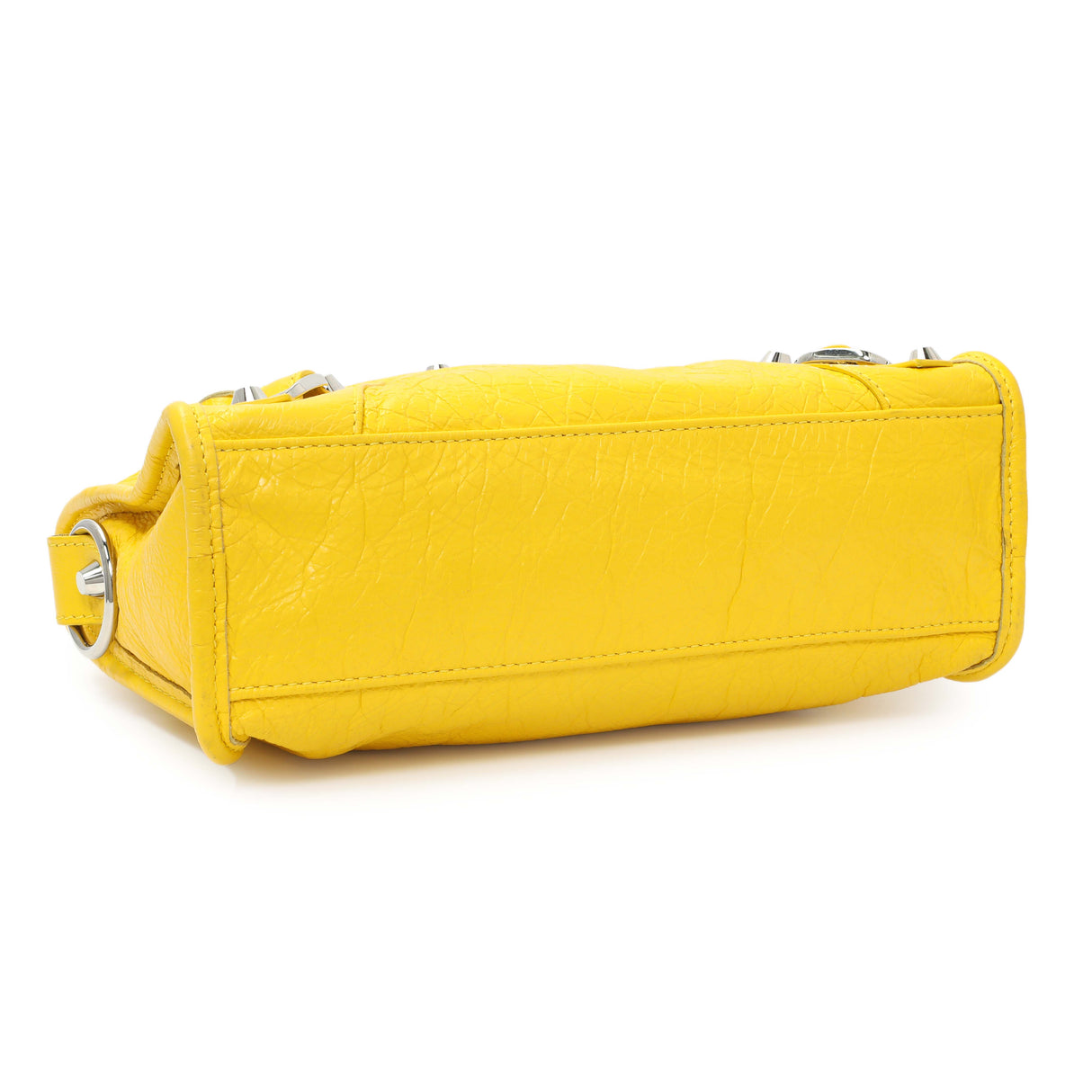 Balenciaga Yellow Agneau Classic Hardware Mini City Handbags Balenciaga