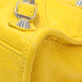 Balenciaga Yellow Agneau Classic Hardware Mini City Handbags Balenciaga