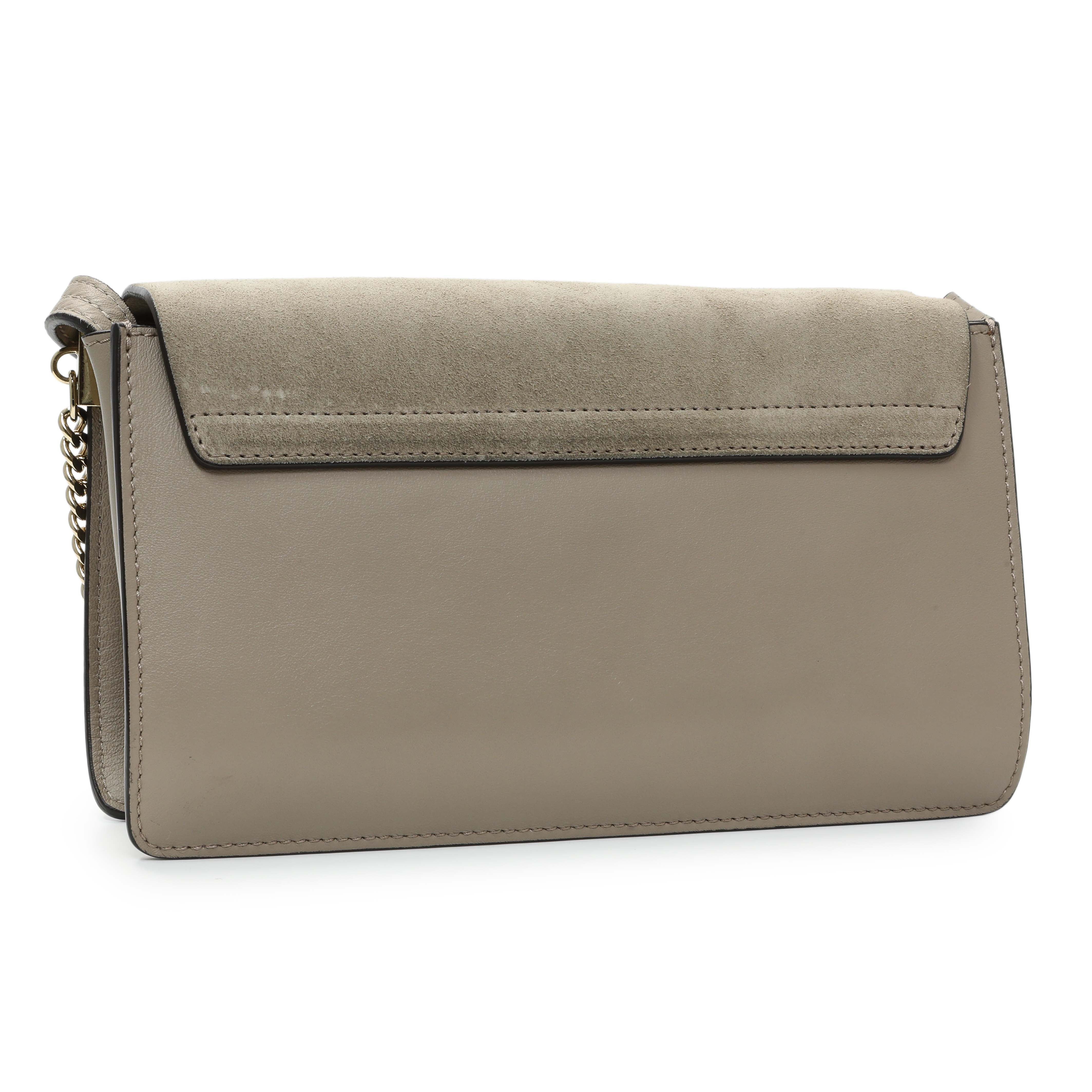 Chloe Grey Suede Calfskin Mini Faye Shoulder Bag – Modaselle