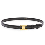 Celine Black Box Calfskin Triomphe Belt Accessories Celine