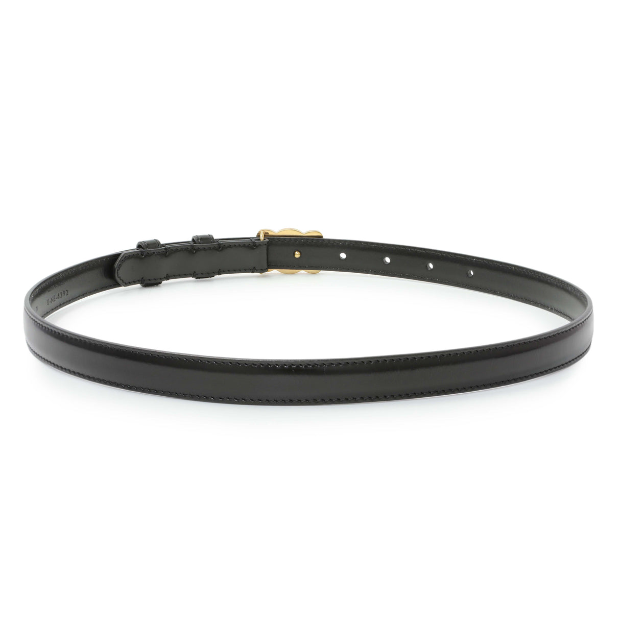 Celine Black Box Calfskin Triomphe Belt Accessories Celine