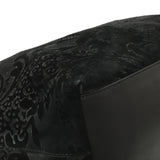 Gucci Black Nubuck Brocade Medium Soft Stirrup Tote Handbags Gucci