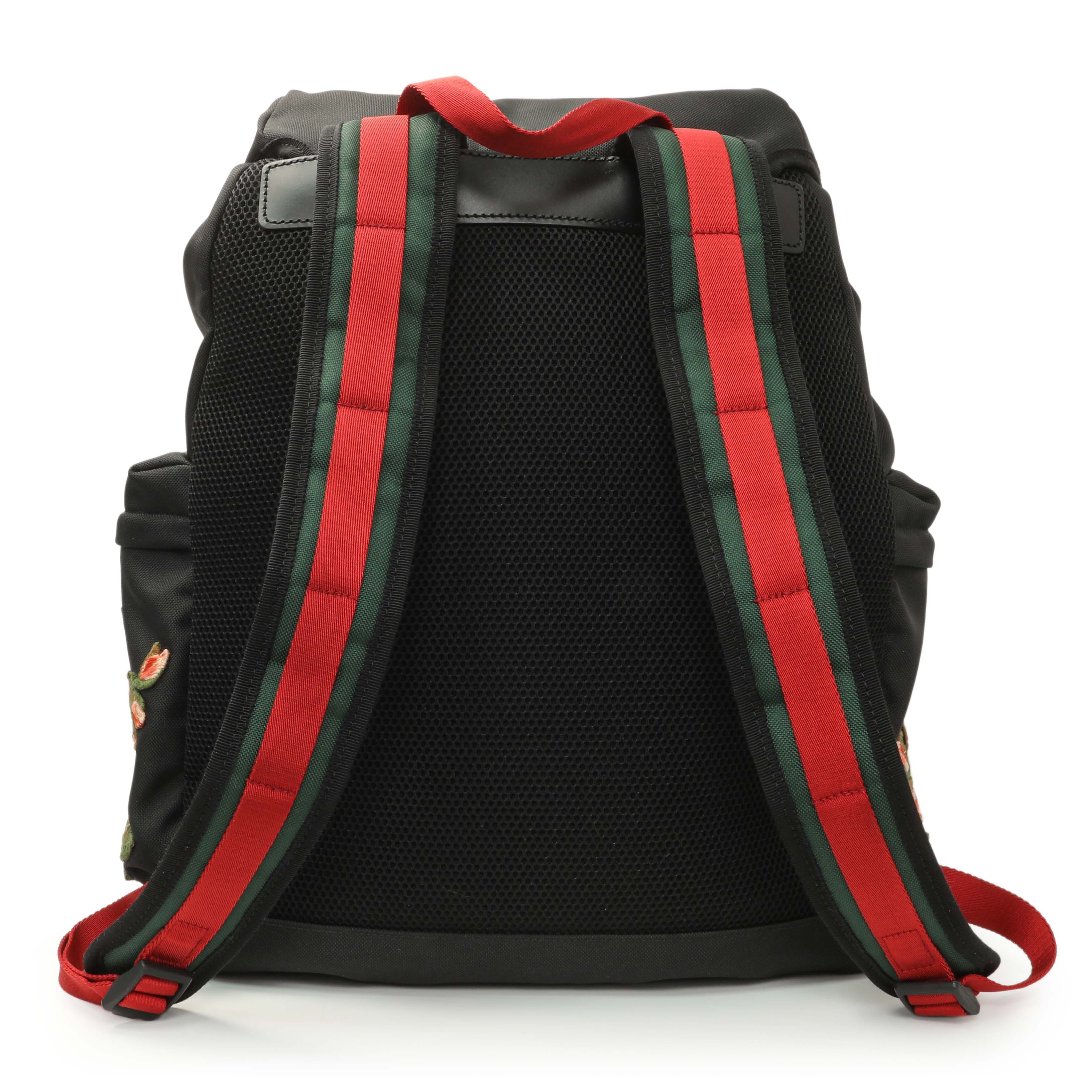 Gucci Techno Canvas Web L'Aveugle Par Amour Embroidered Double