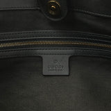 Gucci Black Nubuck Brocade Medium Soft Stirrup Tote Handbags Gucci