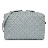 Bottega Veneta Blue Nappa Intrecciato Crossbody Bag