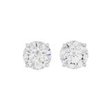 14K White Gold 2.40 Carat Diamond Stud Earrings Fine Jewellery Modaselle