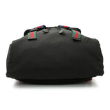Gucci Black Techno Canvas Web Drawstring Backpack
