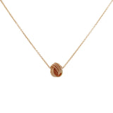 Tiffany & Co. 18K Rose Gold Twist Knot Pendant Designer Jewellery Tiffany and Co