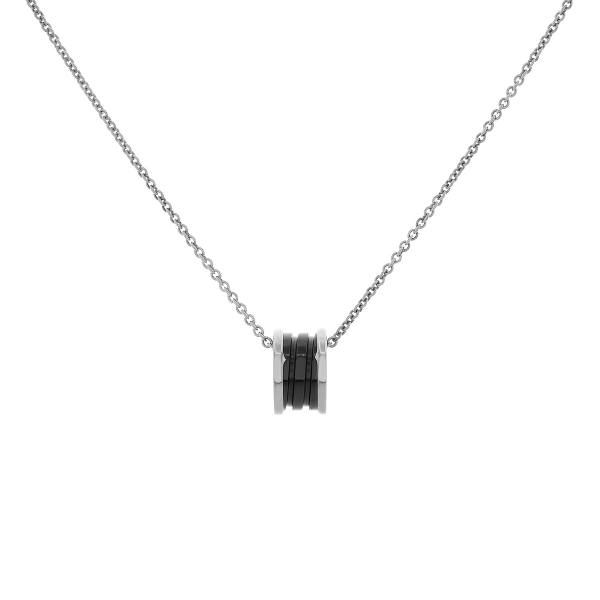 Bulgari Sterling Silver Ceramic Save The Children Pendant Necklace