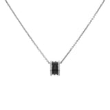 Bulgari Sterling Silver Ceramic Save The Children Pendant Necklace