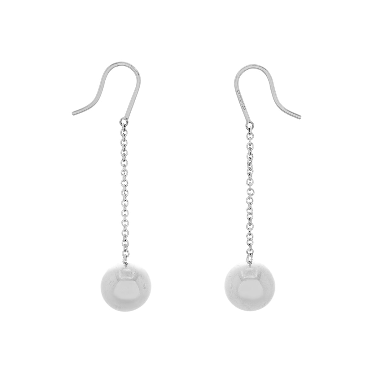 Tiffany & Co. Sterling Silver HardWear Ball Drop Earrings