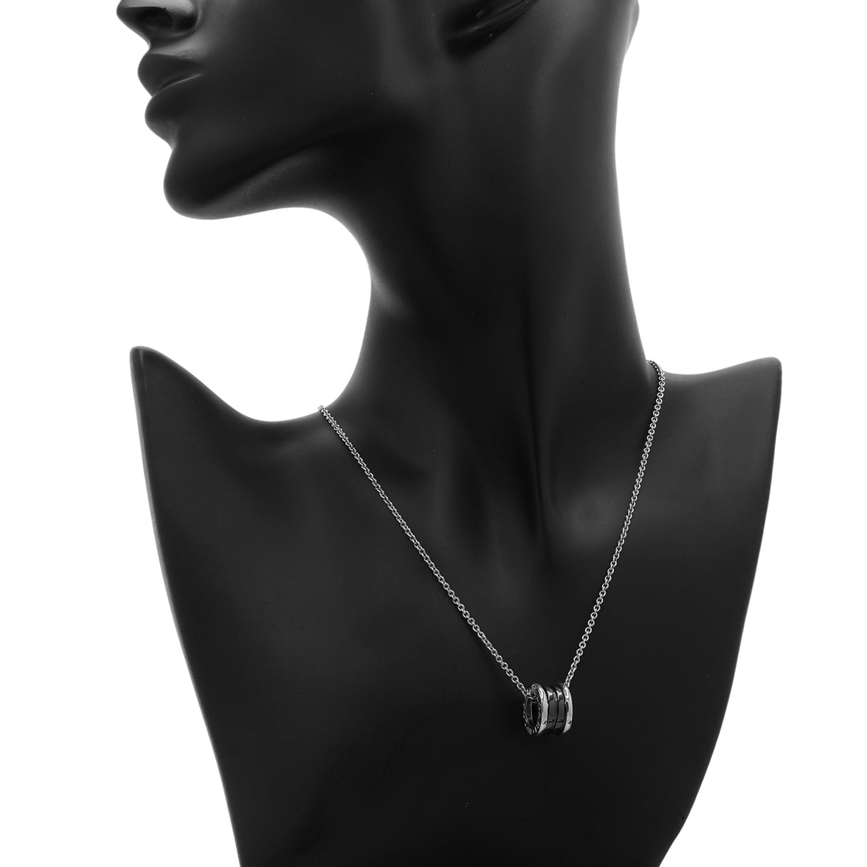 Bulgari Sterling Silver Ceramic Save The Children Pendant Necklace