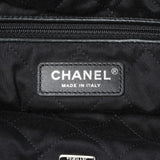 Chanel Black Silver Metallic Shaded Quilted Shiny Calfskin Small Chanel 22 Handbags Chanel