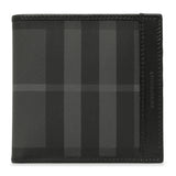 Burberry Charcoal Check Bifold Wallet