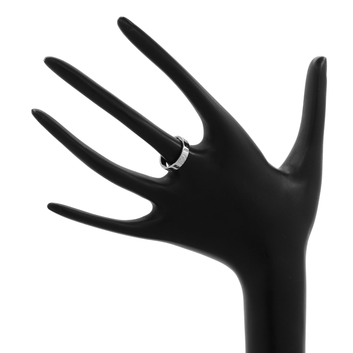 Gucci 18K White Gold Icon Band Ring Designer Jewellery Gucci