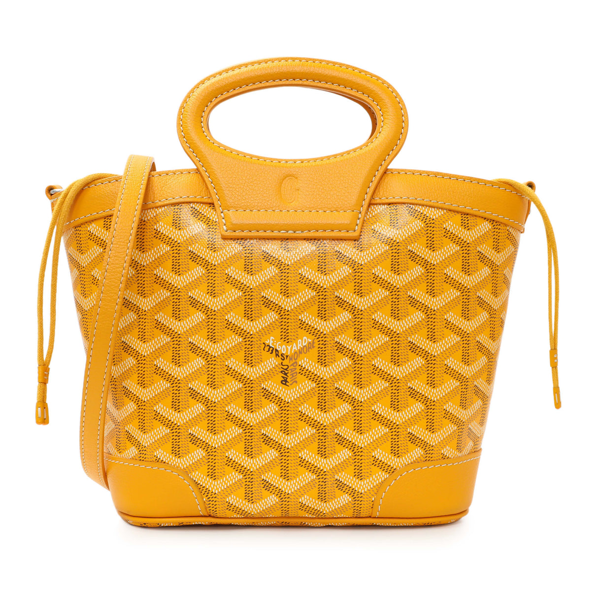 Goyard Yellow Goyardine Beluga Mini Bucket Bag