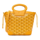 Goyard Yellow Goyardine Beluga Mini Bucket Bag