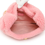 Gucci Lotus Pink Shearling Small Jackie 1961 Shoulder Bag