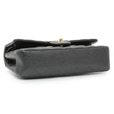 Chanel Dark Grey Caviar Medium Classic Double Flap