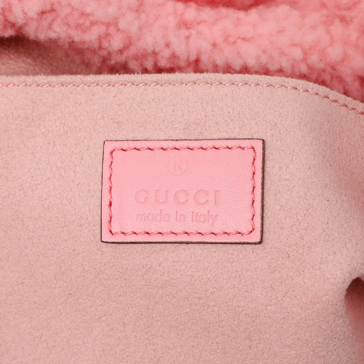 Gucci Lotus Pink Shearling Small Jackie 1961 Shoulder Bag