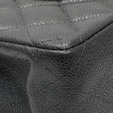 Chanel Dark Grey Caviar Medium Classic Double Flap