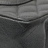 Chanel Dark Grey Caviar Medium Classic Double Flap