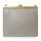 Celine Light Grey Smooth Calfskin Mini Clasp Bag