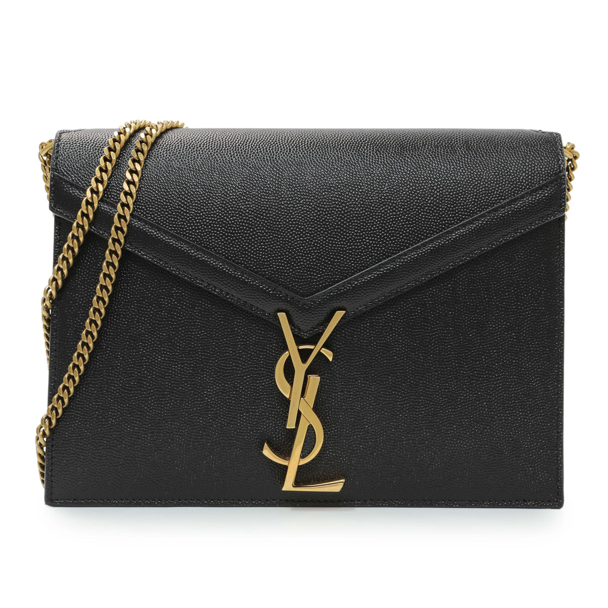 Saint Laurent Black Grain De Poudre Monogram Cassandra Clasp Bag Handbags Saint Laurent