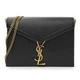 Saint Laurent Black Grain De Poudre Monogram Cassandra Clasp Bag Handbags Saint Laurent