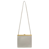 Celine Light Grey Smooth Calfskin Mini Clasp Bag