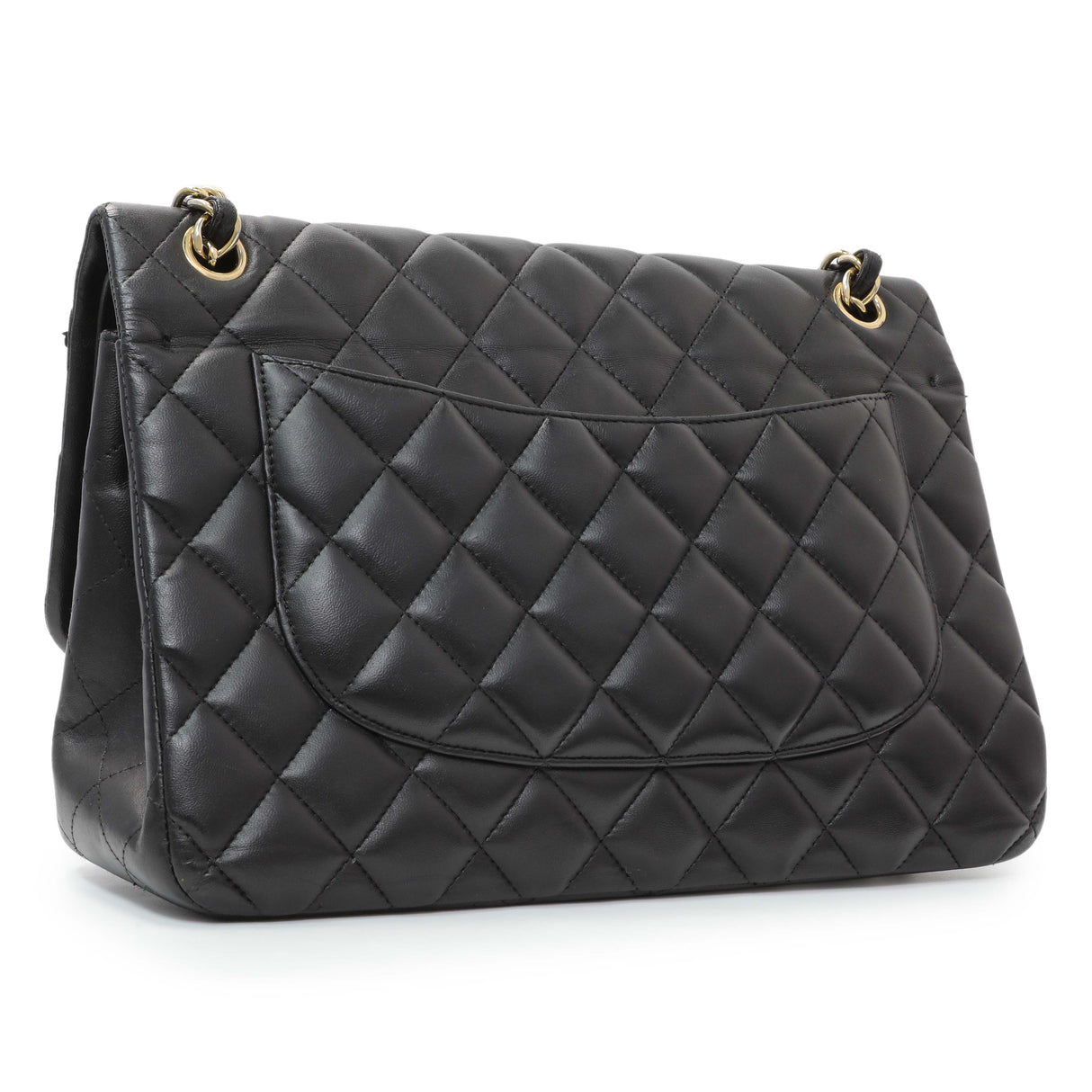 -8 items Tue July 14 ⬆️- Chanel Black Lambskin Quilted Jumbo Double Flap Handbags Chanel