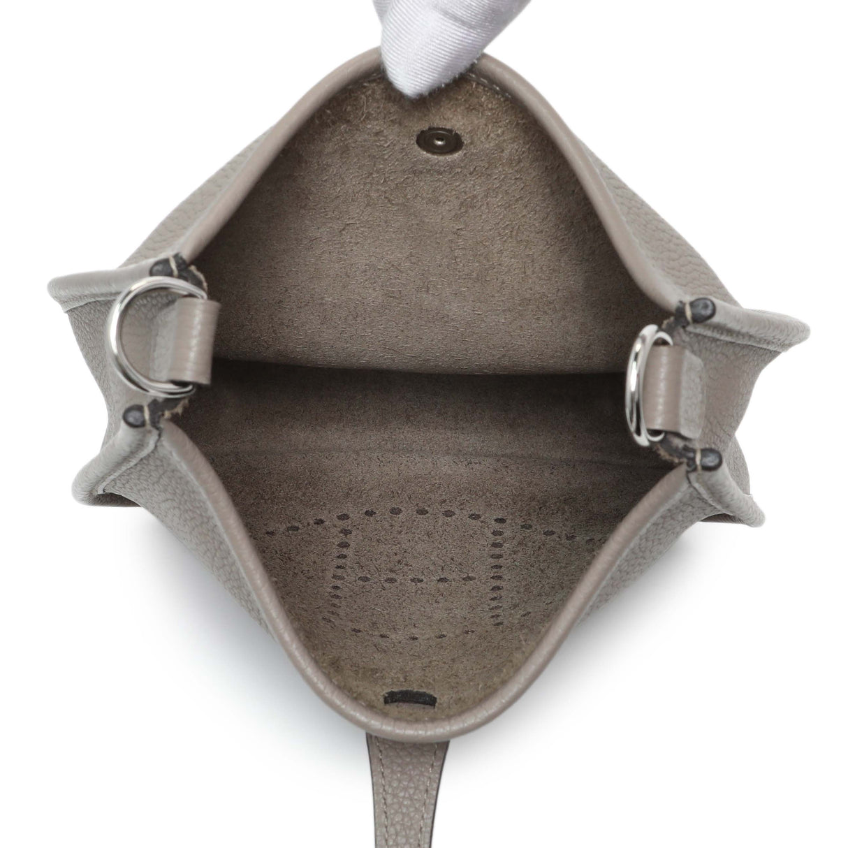 Hermes Grey Clemence Evelyne TPM Handbags Hermes