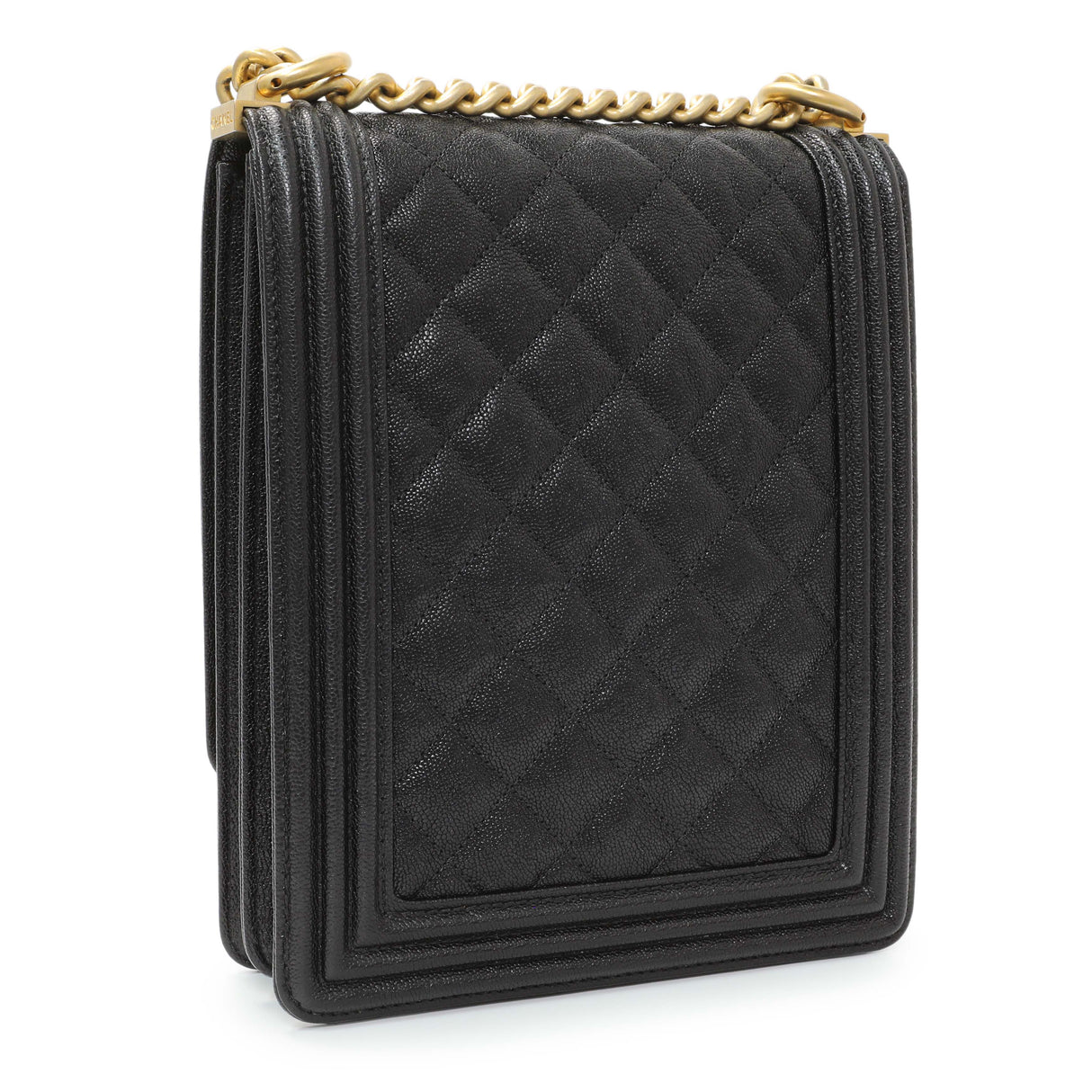 Chanel Black North South Boy Flap Handbags Chanel