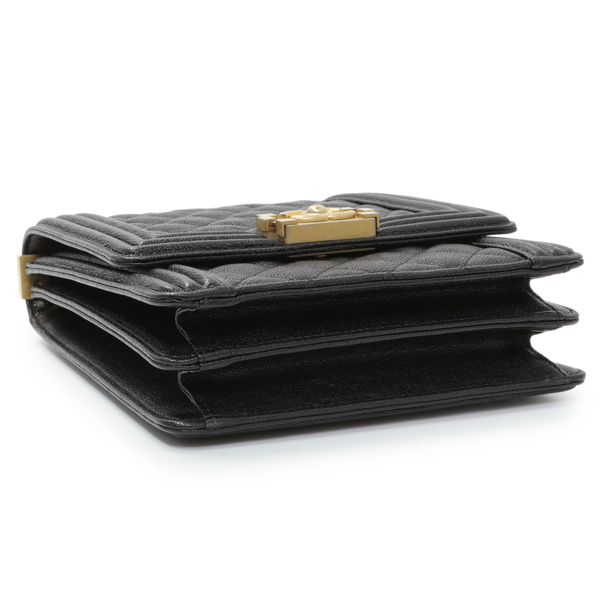 Chanel Black North South Boy Flap Handbags Chanel